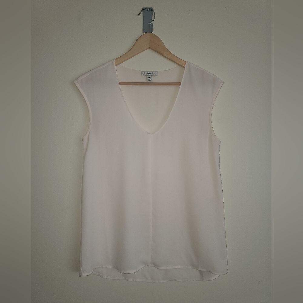 J Crew sleeveless blouse white size 4p